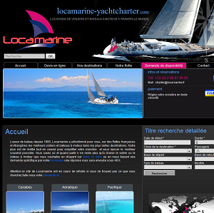 LOCAMARINE YATCHARTER PROJET MYSQL SUR MESURE